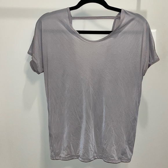 lululemon athletica Tops - Lululemon Twist It Crew Neck Short Sleeve Open Back Tee